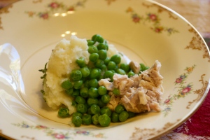 Peas and chicken